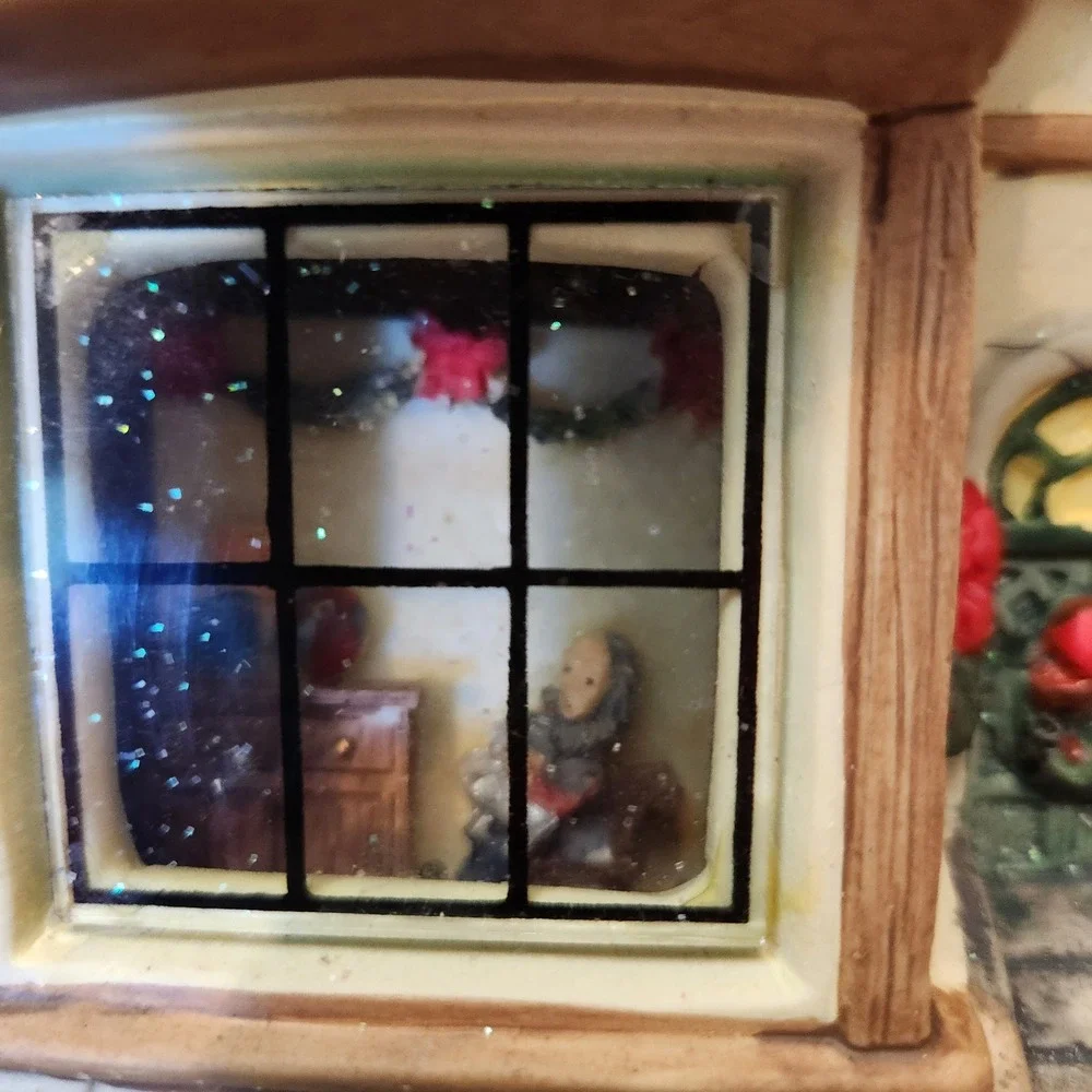 Holiday Seasons Collector Series III Porcelain Lighted Toy Shop Christmas Decor